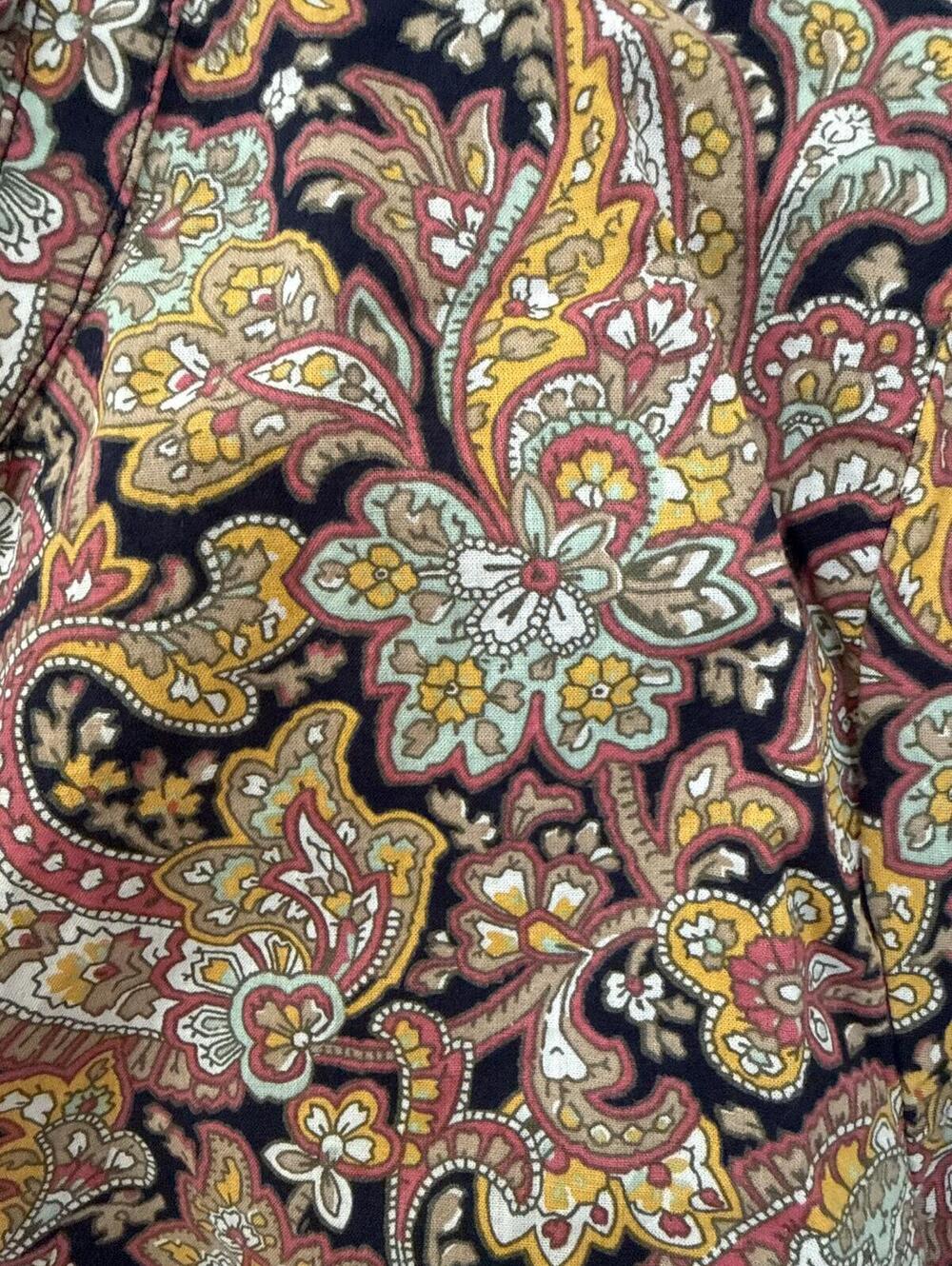 Talbots Paisley LS, Size Large